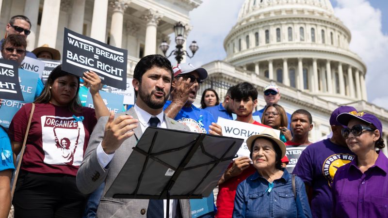 Rep. Greg Casar, Texas congressman, leads thirst and hunger strike to urge heat protections for workers