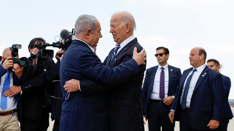 Biden meets with Israeli leaders as he kicks off a historic wartime visit