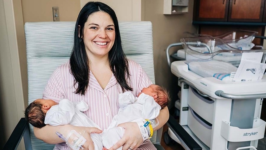 Alabama mother has twins in 1-in-a-million supply : NPR