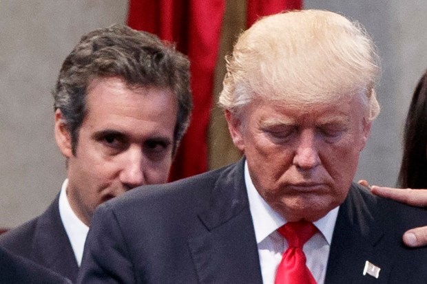 Michael Cohen and Donald Trump together in 2016.