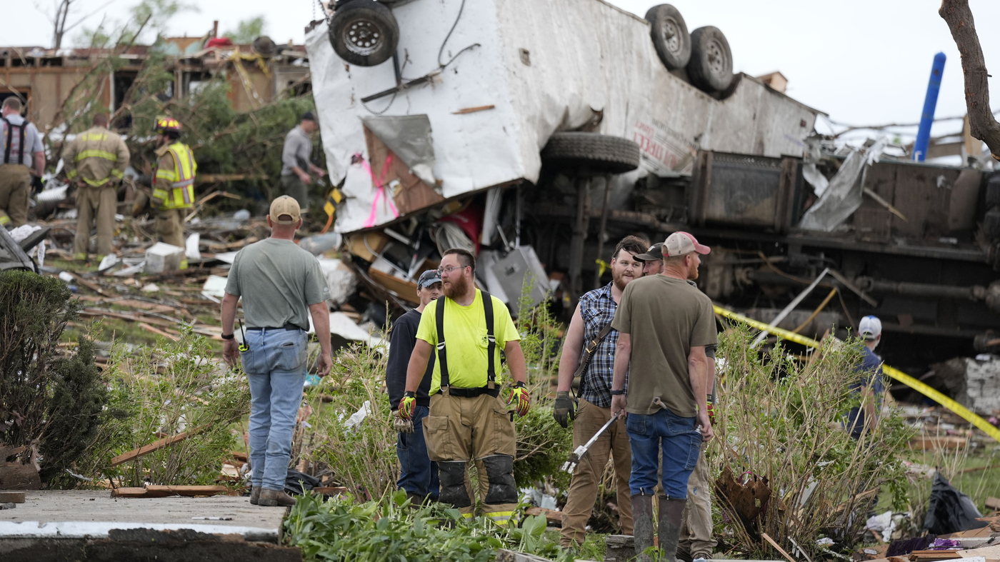 A tornado devastates an Iowa town, killing multiple people : NPR