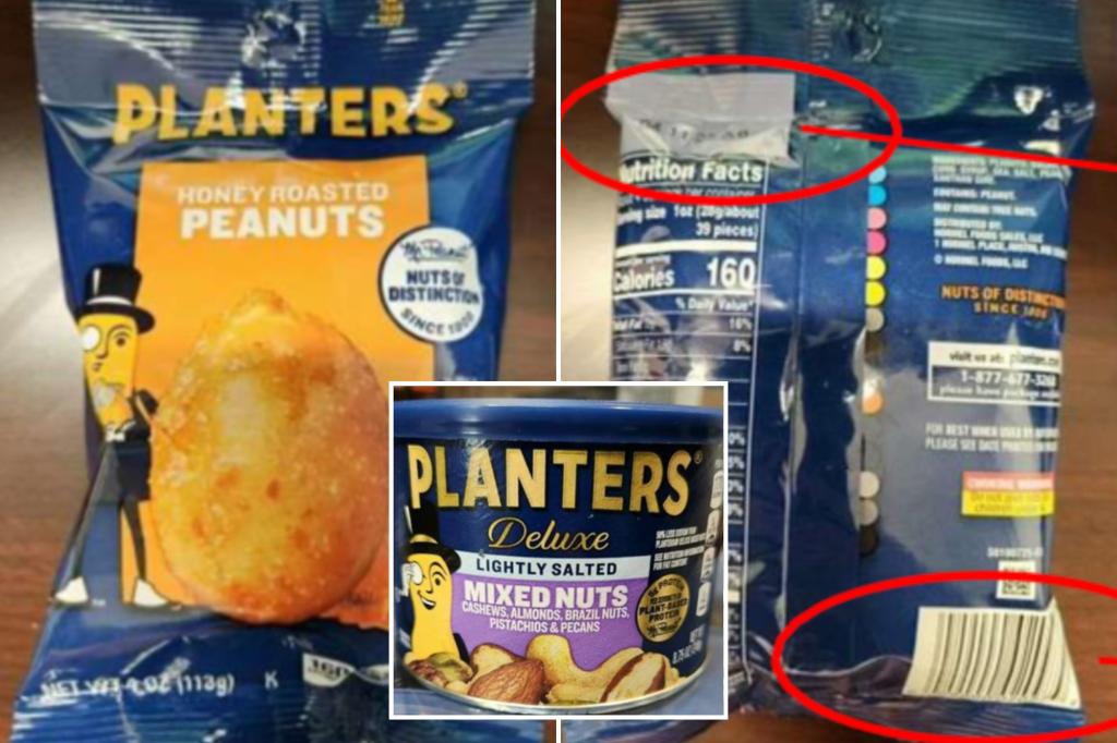 Planters nuts recalled over potential listeria contamination